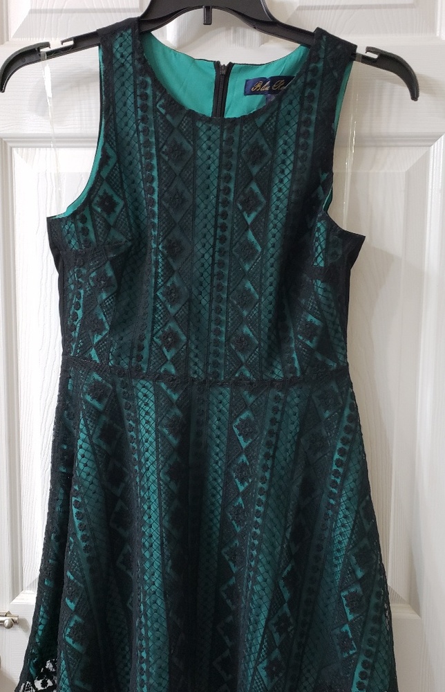 Blue Rair  Net Lace dress